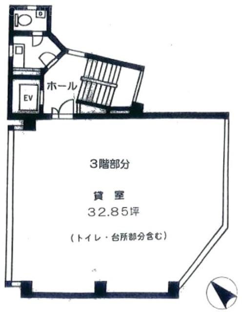 TH代々木ビル3F 間取り図
