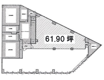 合人社高島橋ビル3F 間取り図