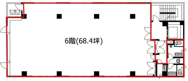 神田駅前SKビル6F 間取り図