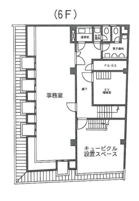 神野ビル6F 間取り図