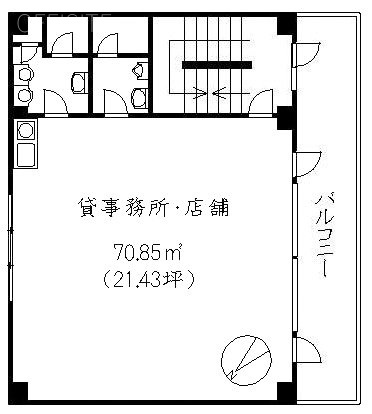 大塚タウンビル4F 間取り図