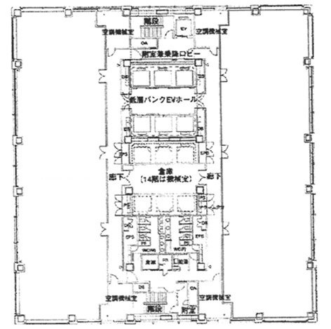 太陽生命品川ビル東側 間取り図