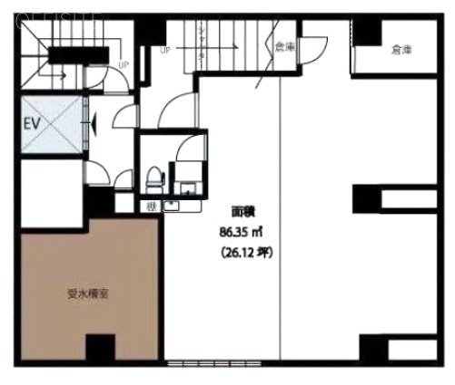 関内エスビルB1F 間取り図