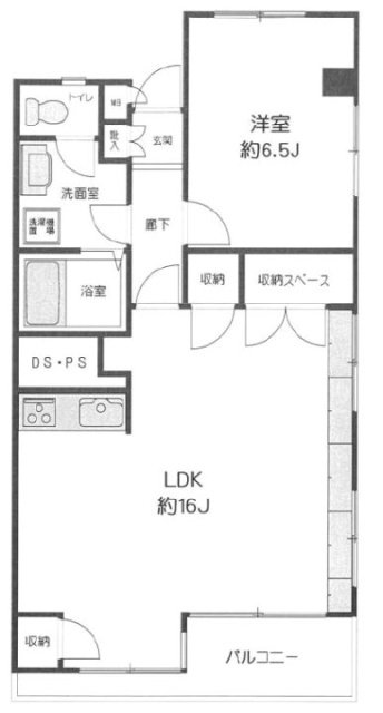 代官山エーデルハイム611 間取り図