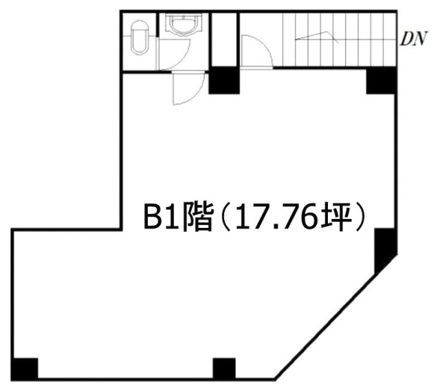 小山ビルB1F 間取り図