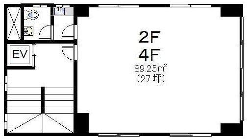 ルミエール西新宿2F 間取り図