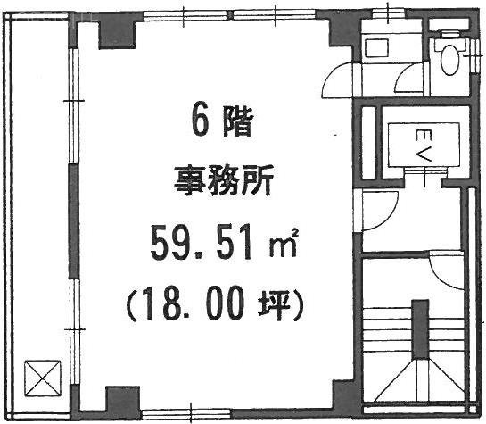 ランザン5ビル6F 間取り図