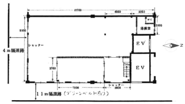 三家第2ビルC 間取り図