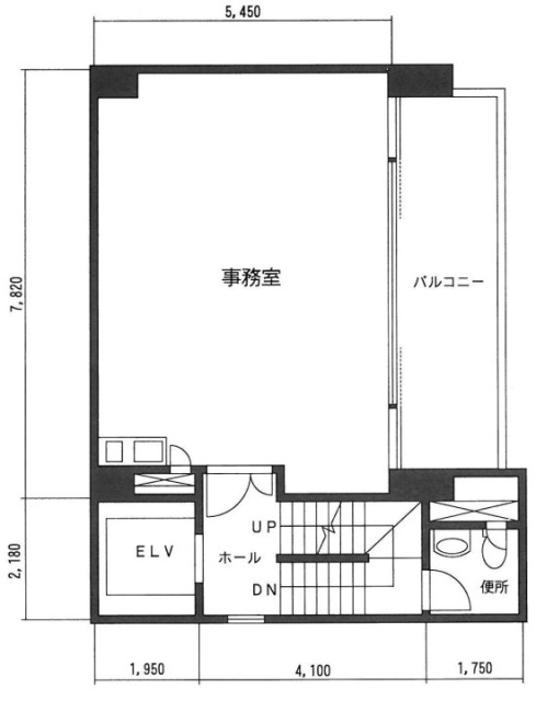 白石第5ビル5F 間取り図