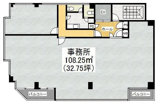 第3野萩ビル4F 間取り図