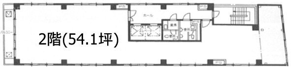 ログズ日本橋堀留ビル2F 間取り図