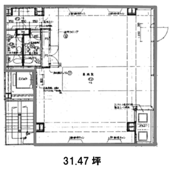 ピーコス日本橋ビル8F 間取り図