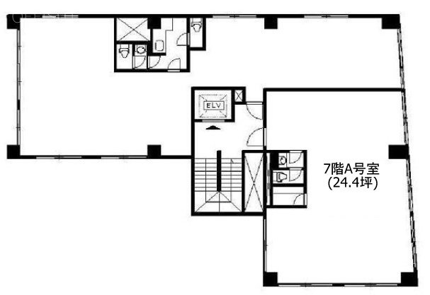 六本木インターナショナルビルA 間取り図