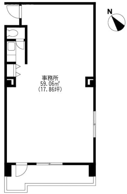 一甚ビル2F 間取り図