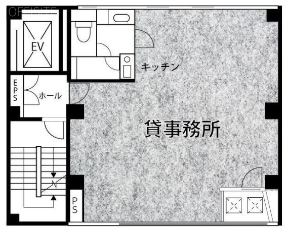 武藤ビル5F 間取り図