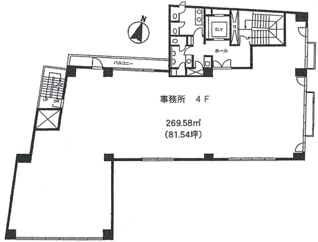 赤坂三河家ビル4F 間取り図