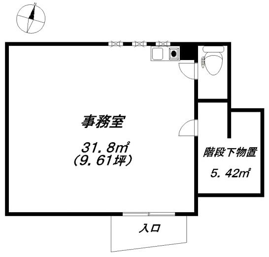 ウッドベル板橋本町ビルB101 間取り図