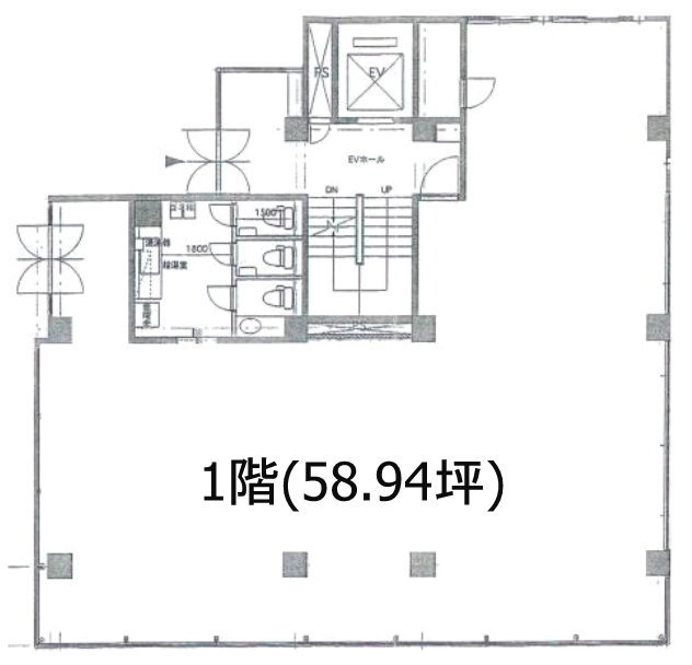 キタ・ビルデンス1F 間取り図