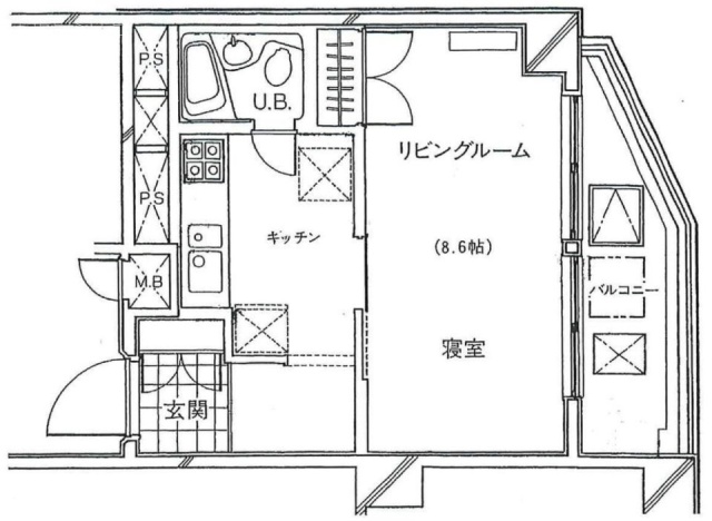 パレ・エテルネル607 間取り図