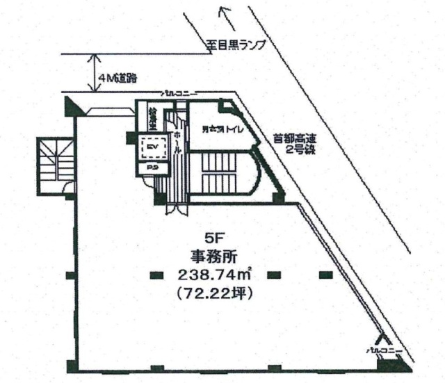 井雅ビル5F 間取り図