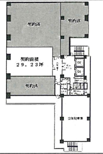 第15三ツ木ビル6F 間取り図