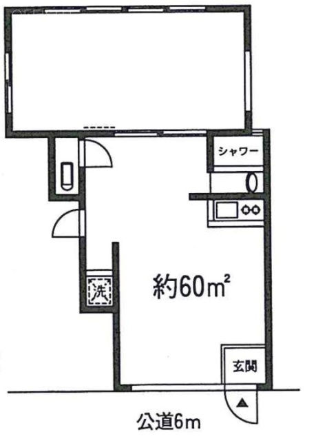 川島店舗ビル1F 間取り図