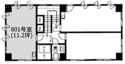 セントラルビル801 間取り図