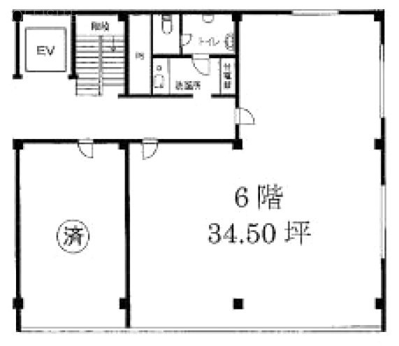 第一銀座ビル6F 間取り図