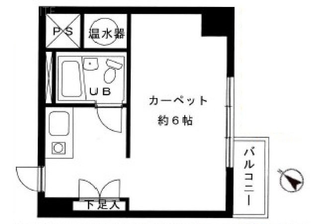 ライオンズプラザ恵比寿308 間取り図