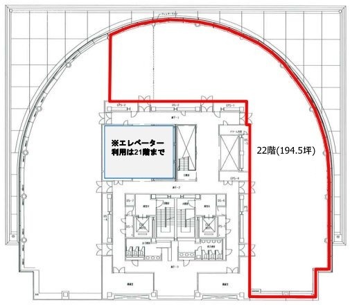 アルカウエスト22F 間取り図