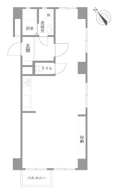 エクセレンス池袋304 間取り図