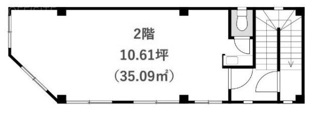 麹町駅前商業ビル2F 間取り図