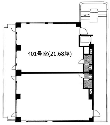 千恵ビル401 間取り図