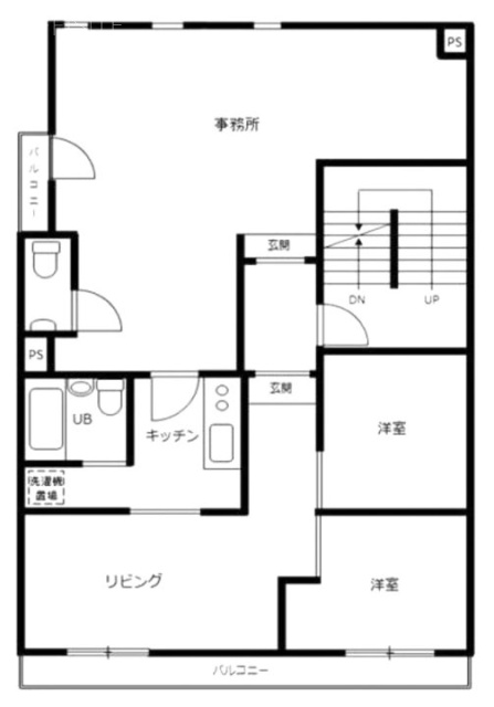 芝5丁目ビル5F 間取り図