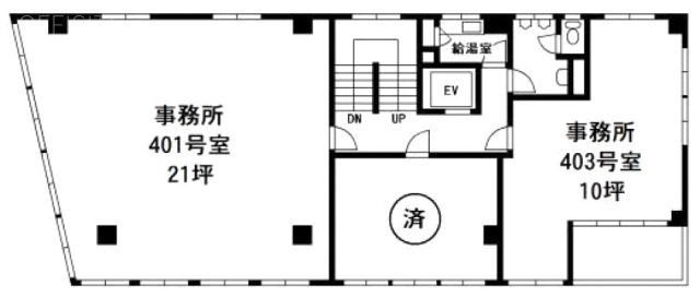 THE BLOOM UENO401 間取り図