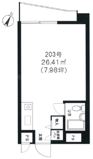 ふぁみーゆ六本木ビル203 間取り図