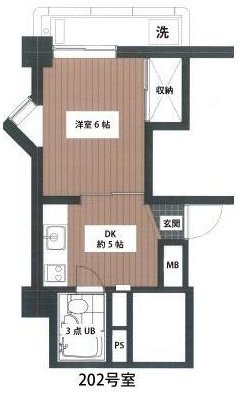 ヴィラデステ原宿202 間取り図
