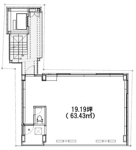 吉祥寺公園通りビル4F 間取り図