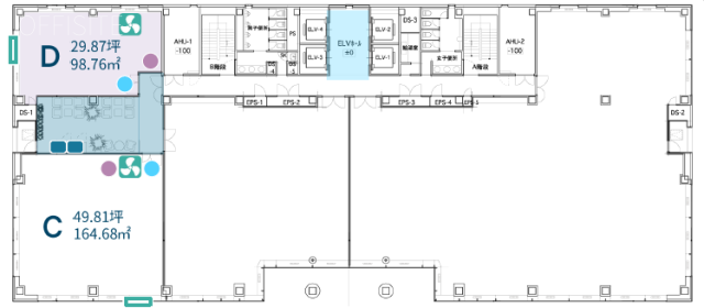 サンハマダC 間取り図