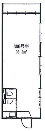 目黒プリンスコーポビル306 間取り図