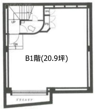 神山町ビルB1F 間取り図