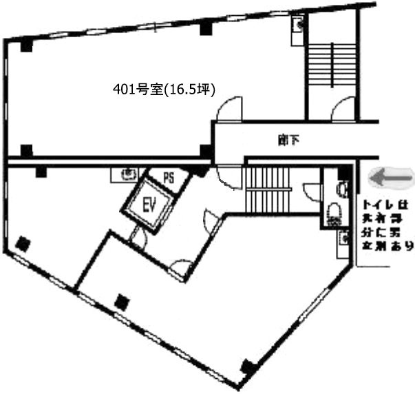 大木戸ビル401 間取り図