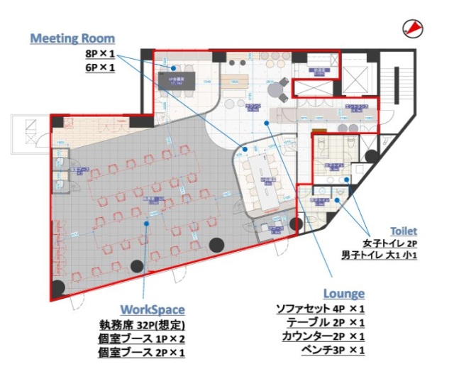 ONEST箱崎ビル2F 間取り図