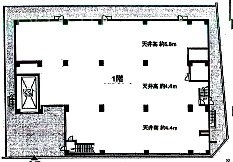 小豆沢第1ビル1F 間取り図