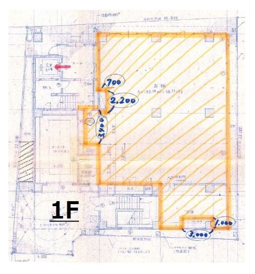 境南スカイビル1F 間取り図