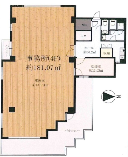 水垣ビル4F 間取り図