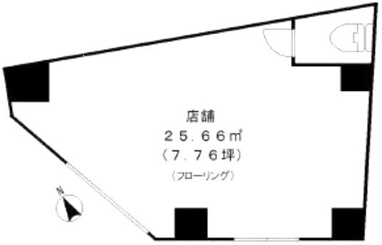 北参道スタイル1F 間取り図