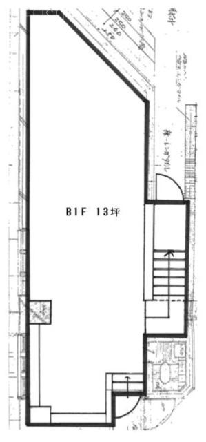 立花書房ビルB1F 間取り図