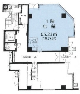 銀座3丁目ビル1F 間取り図