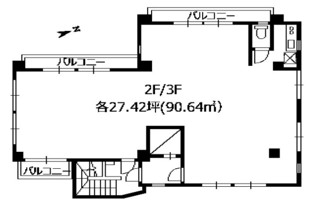 YSビル2F～3F 間取り図